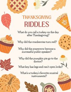 thanksgiving riddles for kids that are fun to read