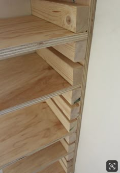 the shelves are made out of plywood boards