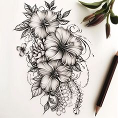 Lace Tattoo Sketch Collection Flower With Lace Tattoo, Unique Quote Tattoos, Drawing Of Flowers, Cover Up Tattoos For Women, Swirl Tattoo, Shoulder Sleeve Tattoos, Flower Thigh Tattoos, Mom Tattoo Designs, Beautiful Flower Tattoos