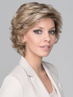 Ellen Wille Wigs | Daily Wig by Ellen Wille | 30% off sale! - WigStudio1.com Curly Hair Pieces, Layered Curls, Grey White Hair, Monofilament Wigs, Penteado Cabelo Curto, Hair Quality, Short Wigs, Loose Curls, Hair Fibers