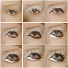 Makeup Tutorials Step By Step, Asian Makeup Tutorials, Funky Makeup, Cute Eye Makeup, Makeup Humor, Swag Makeup, Smink Inspiration