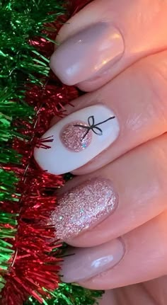 Cool Christmas Nails, Christmas Nails Design, Christmas Nail Colors, Cool Christmas, Cute Christmas Nails