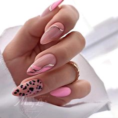 Pink Leopard Nails, Extreme Nails, Fingernail Art, Nails Designer, Nail Decor, Nail Trend, Leopard Print Nails, Pink Nail Art, Leopard Nails