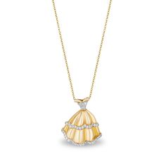 Disney Belle Inspired Diamond Pendant 1/10CTTW | Enchanted Disney Fine Jewelry Yellow Ball Gown, Enchanted Disney, Enchanted Disney Fine Jewelry, Disney Belle, Disney Fine Jewelry, Pendant Sets, Baby Shoot, Gold Jewelry Simple Necklace, Pearl Jewels