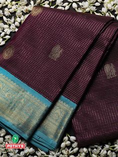 Kancheepuram Saree, Checks Saree, Pattu Saree Blouse Designs, Mysore Silk Saree, Traditional Silk Saree