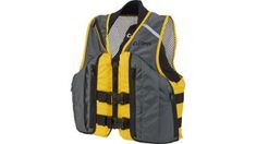 a life jacket on a white background