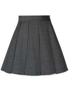 dark grey high waist pleated skirt raw-cut hem contrasting trim Grey Uniform Skirt, Gray Pleated Skirt For School, Grey School Skirt, Grey Skirt, Dark Grey Pleated Skirt, Shushutong Skirt, Luxury Gray Lined Skirt, Skirt Png, Dark Grey Skirt