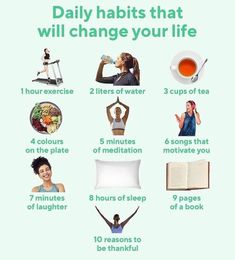 Healthy Lifestyle Quotes, Health Workout, Workout Diet, Daily Exercise Routines, Morning Habits, Healthy Routine, Health Habits, Sleeping Habits, Healthy Lifestyle Tips