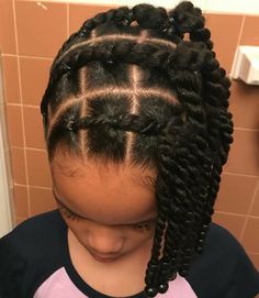 Two Strand Twist Hairstyles, Twisted Hair, Cute Braided Hairstyles, Hair Kids