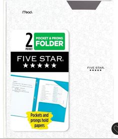 five star pocket folders with pockets