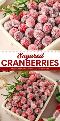 Get into the holiday spirit with this easy and delicious Sugared Cranberries recipe! With a step-by-step picture tutorial, you’ll have a tasty treat to share with friends and family this holiday season. Use these candied cranberries as a tart-sweet snack or as a garnish for baked goods during the holidays. Baked Goods For Christmas, White Chocolate Snack Mix, New Years Day Meal, Cranberry Christmas Cake, Candied Cranberries, Favorite Holiday Desserts, Sugared Cranberries, Holiday Dessert Recipes