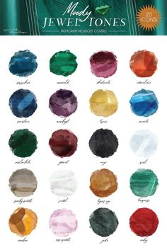 the color chart for jewel tones