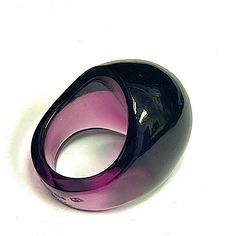 Reno Lalique Color - Purple - Rare Color! Crystal Main Stone Shape Stone - Cabochon Style - Dome Size - 5.5 Condition - Great Preowned -Some Flaws On Original Box, But None On The Ring Itself The Photo Makes It Look Like There Are A Few Starches On Bottom Of Ring, But No Stratches, I Will Post A Better Photo Shortly Box Included Made In France Iconic Ring Made By Reni Lalique Named “Inventor Of Modern Jewelry” Y2k This Ring Is A Must Have, But Too Small On My Finger Hoping That Another Lalique F Lalique Jewelry, Jewelry Y2k, Dome Ring, 5 Rings, Cabochons Stones, Funky Jewelry, Domed Ring, Color Crystal, Womens Jewelry Rings