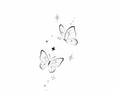 Tattoo Papillon, Tats Ideas, Simple Butterfly Tattoo, Butterfly Tattoo Stencil, Mama Tattoo, Basic Tattoos, Nice Tattoos, Tattoos Inspo, Small Butterfly Tattoo