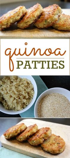 quinoa patties with rice and other ingredients