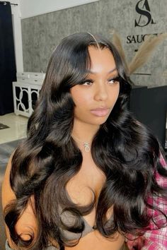 24 Inch Wig, Frontal Wig Hairstyles, Hair Appointment, Dope Hairstyles, Hair Laid, Black Wig, Middle Part, Front Lace Wigs Human Hair, Baddie Hairstyles