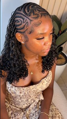 Bob Cornrows, Birthday Hairstyles For Black Women, Cornrow Bun, Vacation Hairstyles For Black Women, Boho Bob, Braids Fulani, Black Hair Protective Styles, Coi Leray Braids, African Braids Hairstyles Pictures