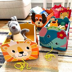 Pull Along Toy Storage Box Toys BeeSmartToys Wooden Toy Storage, Book Carts, Book Cart, Storage Box On Wheels, Lion Toys, Wooden Toy Boxes, Pull Along Toys, Toys Uk, Smart Toys