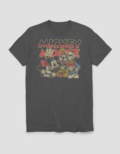 Who Knew That Dressing "mousey" Could Be So Cute!? Celebrate Walt Disney's Most Iconic Character With These Officially Licensed Mickey Mouse And Friends T-Shirts! 100% Cotton. Prewashed For Minimal Shrinkage. Machine Washable. Printed In The U.s.a. This Item Is Unisex Fit And Sizing.officially Licensed.this Item Is Made To Order And May Take A Few Extra Days To Process. All Other Products In Your Order Will Be Shipped Separately. | Disney Vintage Mickey Crew Unisex Tee Disney Shirts For Men, Retro Disney, Mickey Shirt, Disney Vintage, Mickey Mouse Shirts, Disney Tees, Friends Tshirt, Disney Aesthetic, Vintage Mickey Mouse