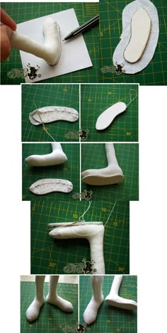 step by step instructions on how to make an ornament for a doll's foot