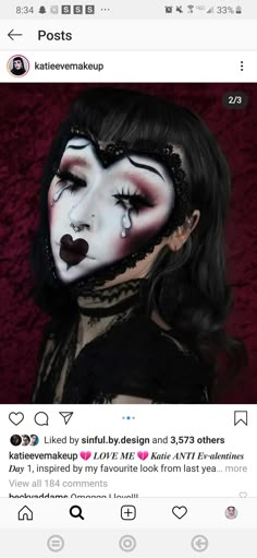 Ripped Mouth Sfx Makeup, Sfx Makeup Inspiration, Spooky Drag Makeup, Horror Glam Makeup, Pin Head Makeup, Vampire Drag Makeup, Funky Makeup Looks Creative, Anti Valentine Makeup, Artistic Makeup Looks Creative