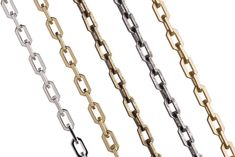 Step into the future with these on-trend angular cable chains.  The square wire cable chain links measure 6mm wide by 10mm long. It is made from solid naturally hypo-allergenic brass and electro-plated lead safe and nickel free. Sold by the foot. Available in Multiple Finishes. 6mm Wide. Solid naturally hypo-allergenic Brass Core. Electro-plated Nickel-Free. 100% Lead-Free. Protective E-Coating Layer. Care Tips: Do not swim or bathe with this jewelry. Try not to spray perfume or rub lotions on t Brutalist Design, Spray Perfume, Chain Links, Into The Future, Samoa, Faroe Islands, Papua New Guinea, Seychelles, Pitcairn Islands