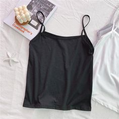 Brand Name: SusiRitaOrigin: CN(Origin)Material: COTTONMaterial: PolyesterDecoration: NONEClothing Length: SHORTAge: Ages 18-35 Years OldItem Type: TopsTops Type: CamisFabric Type: BroadclothModel Number: Crop Top WomenGender: WOMENStyle: Street StyleStreet Style: CasualPattern Type: Solid Casual Solid Color Camisole With Spaghetti Straps, Black Summer Vest Top, Black Vest Top For Summer, Black Tank Top With Wide Adjustable Straps, Black Camisole With Adjustable Tank Straps, Black Summer Camisole With Wide Straps, Solid Color Tank Top With Tank Straps For Summer, Black Tank Top Solid Color, Black Camisole With Tank Straps