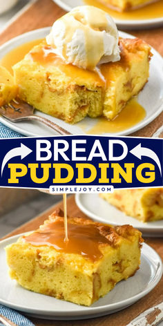 Bread Pudding is such an easy and mouthwatering dessert. Made with just a few simple ingredients and topped with the most delicious brown sugar sauce, this is the perfect dessert to serve guests. Bread Pudding Recipe Easy, Brown Sugar Sauce, Best Bread Pudding Recipe, Biscuit Pudding, Bread Pudding Easy, Breakfast Fruit, Custard Recipes, Bread Pudding Recipe