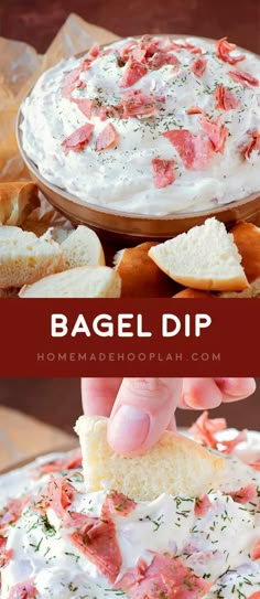 this bagel dip is the perfect appetizer to serve at any party or celebration