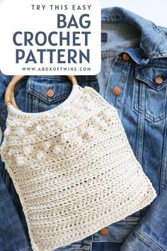 summer crochet bag Handbag Crochet Pattern, Summer Bag Crochet, Summer Bags Crochet, Easy Crochet Bag, Handbag Crochet, Bobble Crochet, Summer Handbag