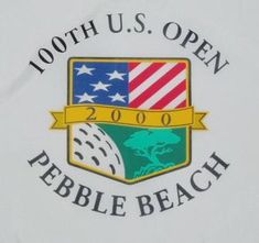 the logo for the 100th u s open pebble beach golf tournament is shown in this file photo