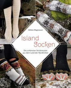 the cover of island socken is shown in three different pictures