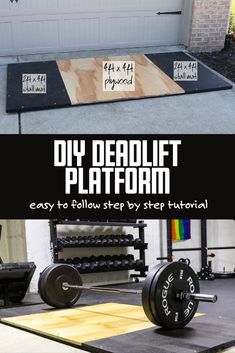 the diy deadlift platform is easy to follow step by step