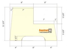 a drawing of a bed with measurements for the headboard and foot board on it