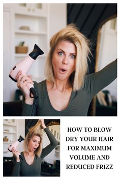 How To Blow Dry For Volume, Blow Dry Fine Hair For Volume, How To Properly Blow Dry Hair, How To Blow Dry Bob Haircut, How To Style Fine Hair Tutorials, How To Blow Dry Curly Hair, How To Blow Dry Hair For Volume, Hair Drying Techniques, Blow Drying Hair Tips