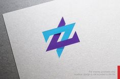 the letter z is made up of two overlapping shapes, and it appears to be folded in half