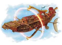 Spelljammer Ships, Airship Art, Steampunk Vehicle, Flying Ship, Steampunk Airship, Fantasy Places, Fantasy Setting, Steampunk Art, A Ship