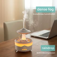 Rain Lamp, Cloud Night Light, Rain Sounds For Sleeping, Aromatherapy Humidifier, Humidifier Essential Oils, Air Diffusers, Water Drip, Rain Cloud, Spring Rain