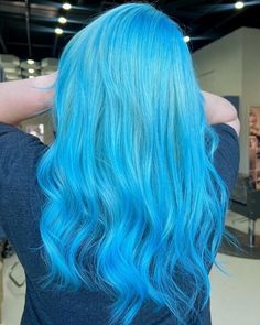 Smokey Blue Hair, Faded Blue Hair, Ice Blue Hair, Blue Hair Ideas, Denim Blue Hair, Blonde And Blue Hair, Silver Blue Hair, Sky Blue Hair, Midnight Blue Hair