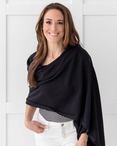 The Organic Cotton Dreamsoft Blanket Scarf is irresistibly soft, versatile and made from the safest cotton on the planet. With three ways to wear, this all in one scarf + shawl + blanket will keep you comfortable anywhere your travels take you. All scarves are made from 100% organic GOTS-certified cotton textiles, which are free of pesticides and toxic chemicals — which is better for farmers + better for you! 100% Organic Cotton Hypoallergenic GOTS Certified 28" X 78" Machine Wash Made in India Shawl For Women, Travel Scarf, Cashmere Poncho, Stylish Scarves, Cotton Throws, Knit Outfit, Charcoal Color, Look Chic, Cotton On