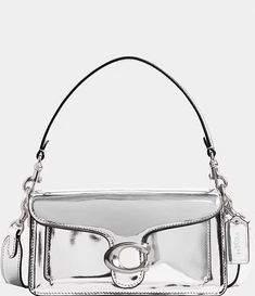 COACH Tabby Signature Metallic Leather Shoulder Bag 20 | Dillard's Coach Tabby, Metallic Handbags, Metallic Bag, Mini Crossbody Bag, Coach Bag, Coach Purse, Mini Crossbody, Metallic Leather, Coach Purses