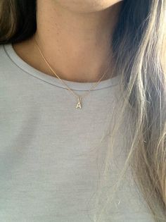 Dainty Pave Initial & Tiny Cable Chain NecklaceGold image 9 Gold Chain With Initial, Boyfriend Initials, Cat Dark, Chain Necklace Gold, Silver Gold Jewelry, Layered Chain Necklace, Cable Chain Necklace, Necklace Initial