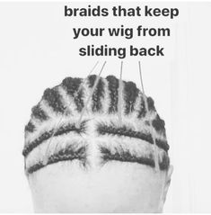 Cornrows For Under Wig, Upart Wig Braid Pattern, Braids Under Wig Protective Styles, Flat Braid Down For Wig, Braids For Under Wig, Under Wig Braids, Underhand Braid Vs Overhand, Wig Cornrow Pattern, Under Wig Protective Styles