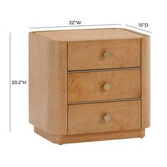 two drawers with measurements for each drawer