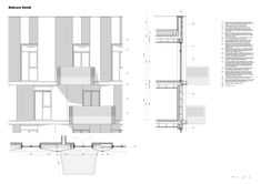 an architectural drawing shows the interior and exterior of a building