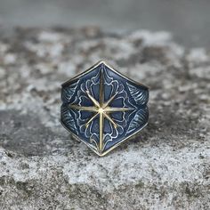 8 Point Star Ring, Greek Rings Jewelry, Seraphim Jewelry, Costume Rings Jewelry, Mens Jewelry Rings Unique, Men’s Jewelry, Mens Jewelry Rings, Fantasy Rings, Judeo Christian