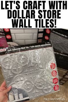 the dollar store has been selling wall tiles