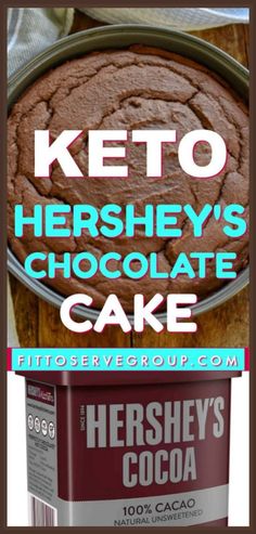 keto hershey's chocolate cake in a can