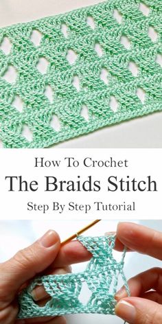 crochet the braids stitch step by step guide for beginners to learn how to crochet