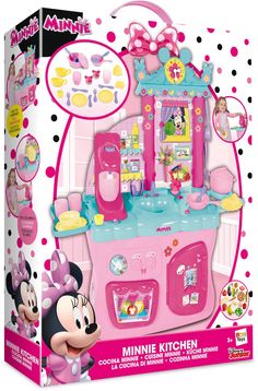 the minnie mouse kitchen playset is in its box